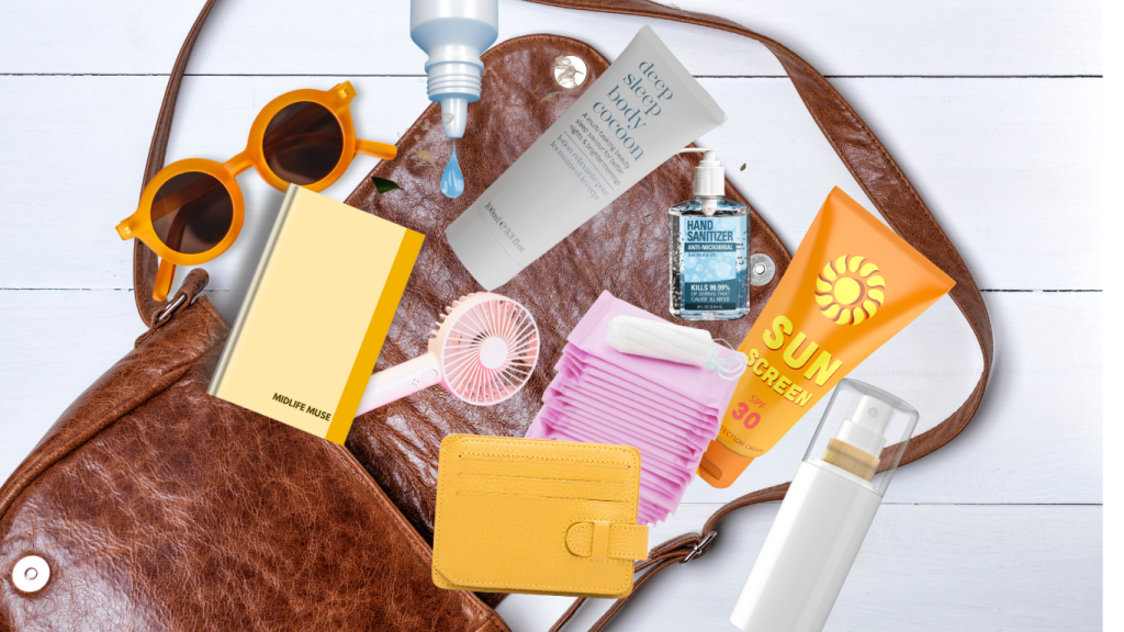 The Ultimate Summer Bag Checklist for Perimenopause: 25 Essentials You Can't Do Without